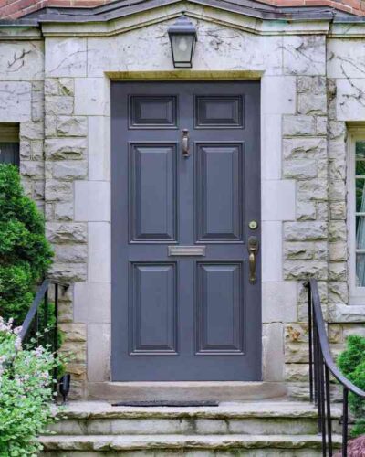 Elegant Charcoal Gray door color